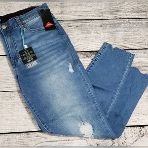 Lularoe Ankle distressed light wash jeans woman's 32 or  14,15